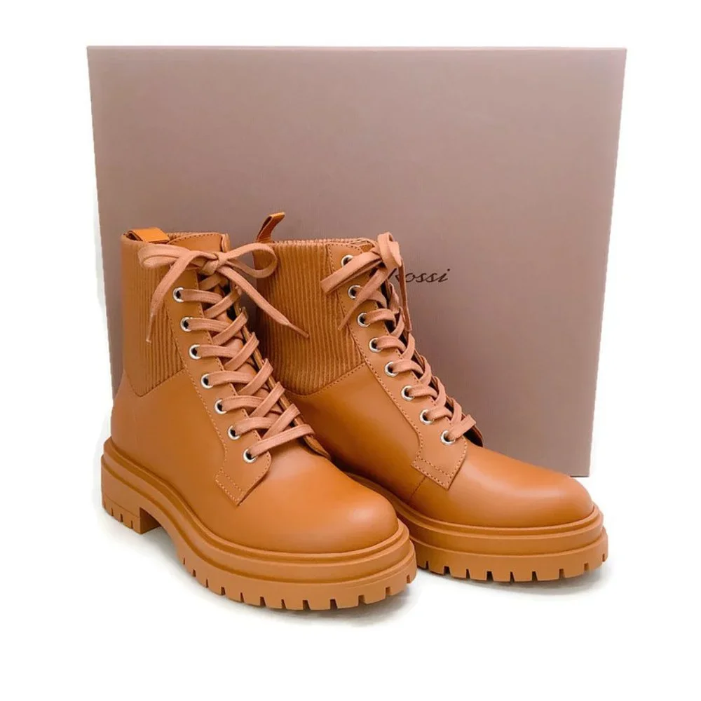 Gianvito Rossi Sienna Leather Martis 20 Booties - Picture 6 of 11